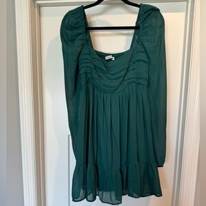 Abercrombie & Fitch Emerald Green Mini Dress
